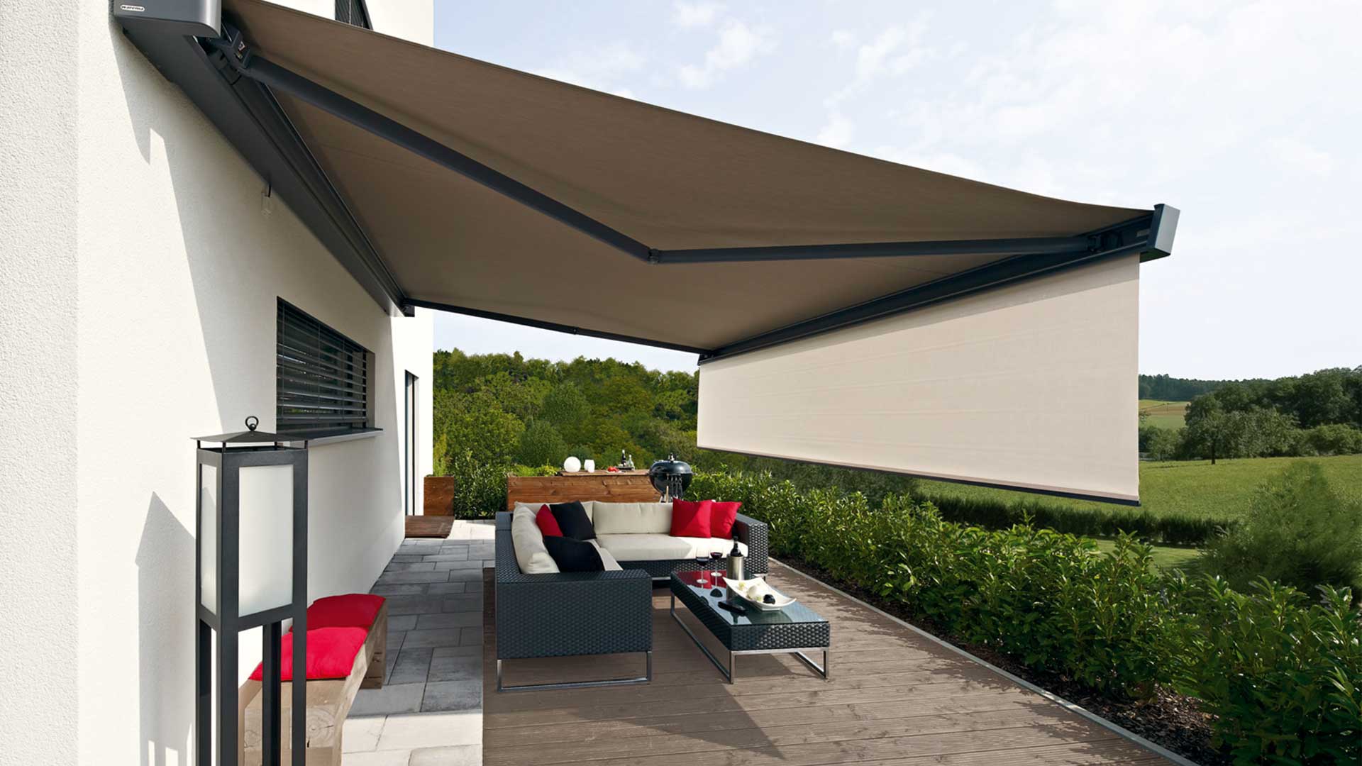 COPLANING Sonnenschutz-Lsungen: Senkrechtmarkisen, Terrassenmarkisen,  Pergola & Smart Home Beschattung