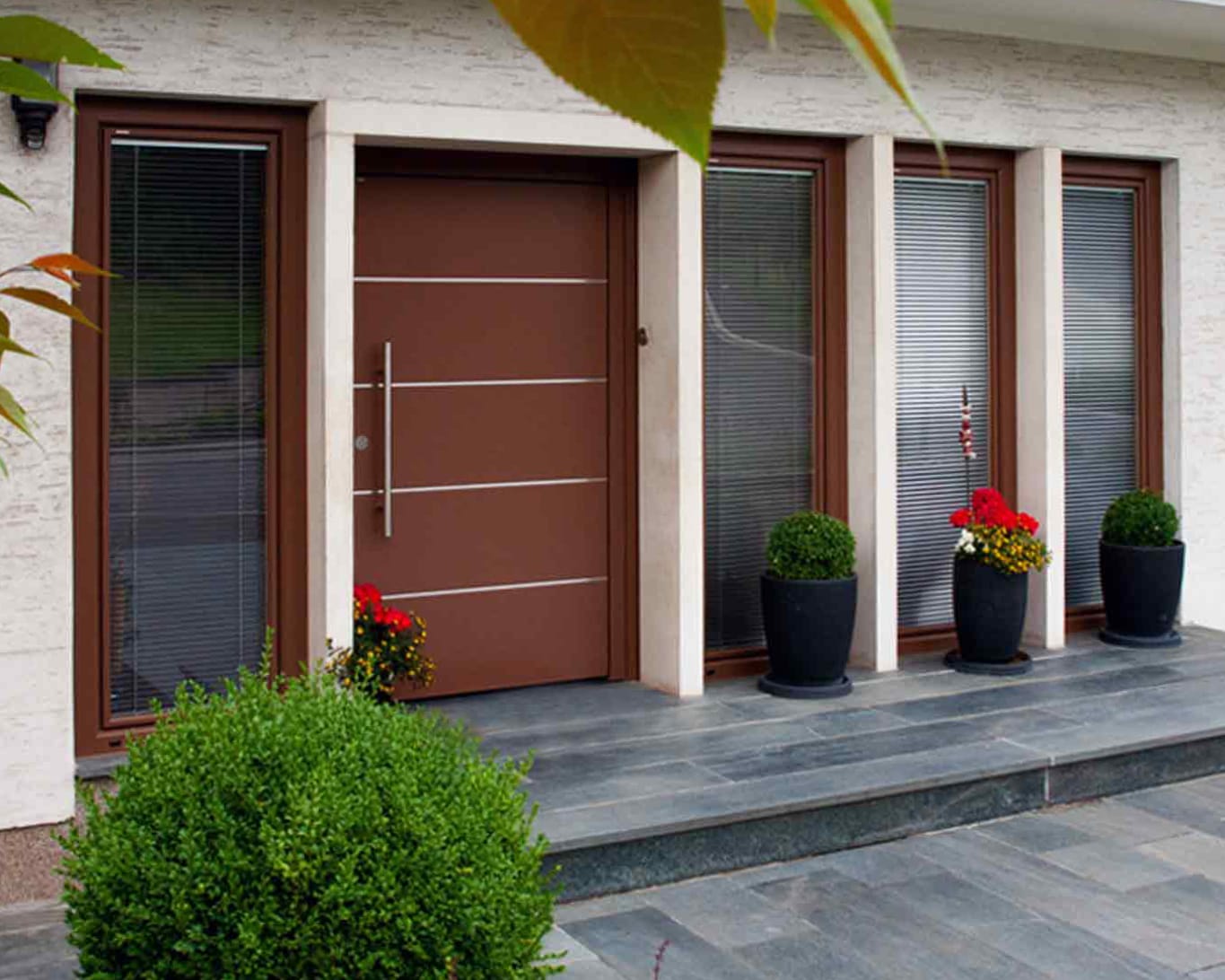 Braune Fenster Modern